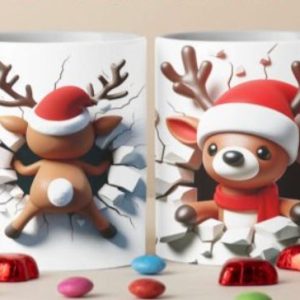 Cana Personalizata Christmas Reindeer