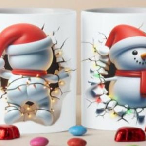 Cana Personalizata Christmas Snow Man
