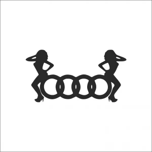 Sticker Auto Audi Girls