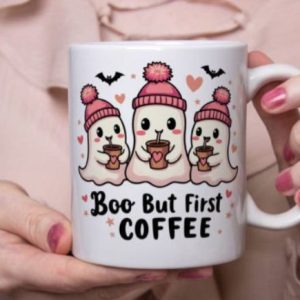 Cana Personalizata Boo But First Coffee