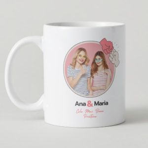 Cana Personalizata Prietene 1 Poza + Nume