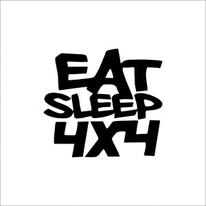 Sticker Auto Eat Sleep 4x4
