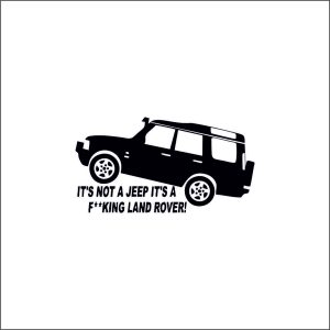 Sticker Auto It's Not a Jeep It's a Land Rover