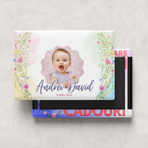 Mărturie Magnetică Botez cu Poză și Dată