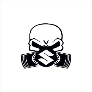Sticker Auto Suzuki Skull