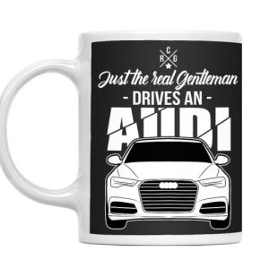 Cana Personalizata Real Gentleman Drives Audi black