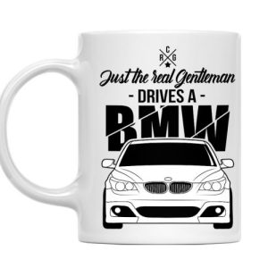 Cana Personalizata Real Gentleman Drives BMW white