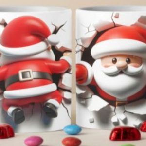 Cana Personalizata Christmas Santa