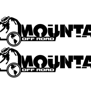 Set 2 Bucati Sticker Off-Road Mountain