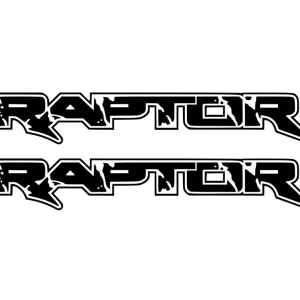 Set 2 Bucati Sticker Auto Raptor