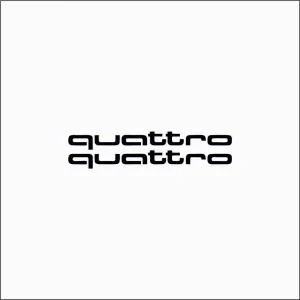 Set 2 Bucati Sticker Audi Quattro