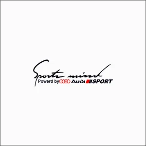 Sticker Auto Sport Mind Powered By Audi Sport