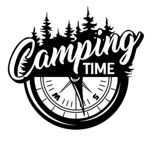 Sticker Auto Camping Time