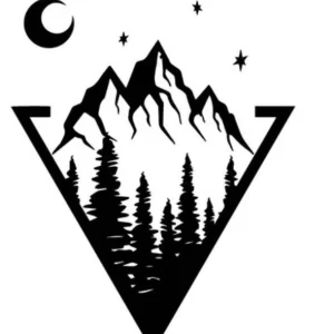 Sticker Auto Triunghi Munte