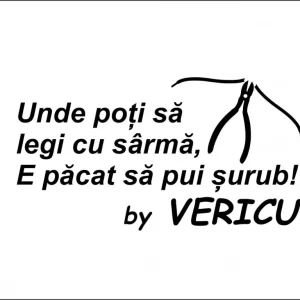 Sticker Auto Unde Poti Sa Legi Cu Sarma e Pacat Sa Pui Surub