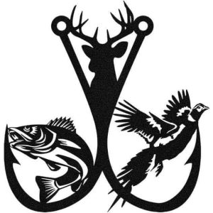 Sticker Auto Vanatoare si Pescuit