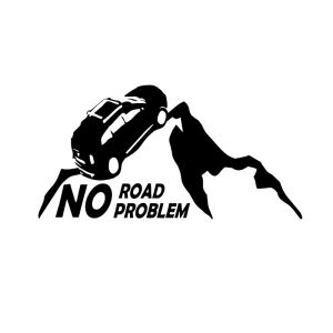 Sticker Auto No Road No Problem