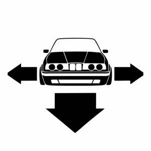 Sticker Auto BMW E30 Front Low