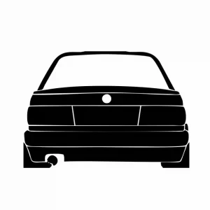 Sticker Auto BMW E30 Rear