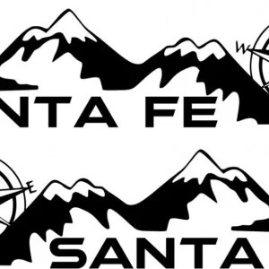 Set 2 Bucati Sticker Hyundai Santa Fe