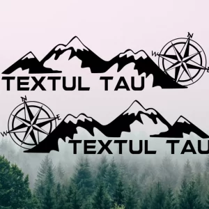 Set 2 Bucati Sticker Off Road Personalizat cu Textul Tau