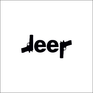 Sticker Off-Road American Jeep Gun