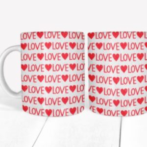 Cana Personalizata Heart Love
